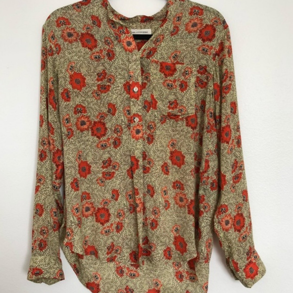Isabel Marant Tops - Isabel marant silk floral shirt size 36